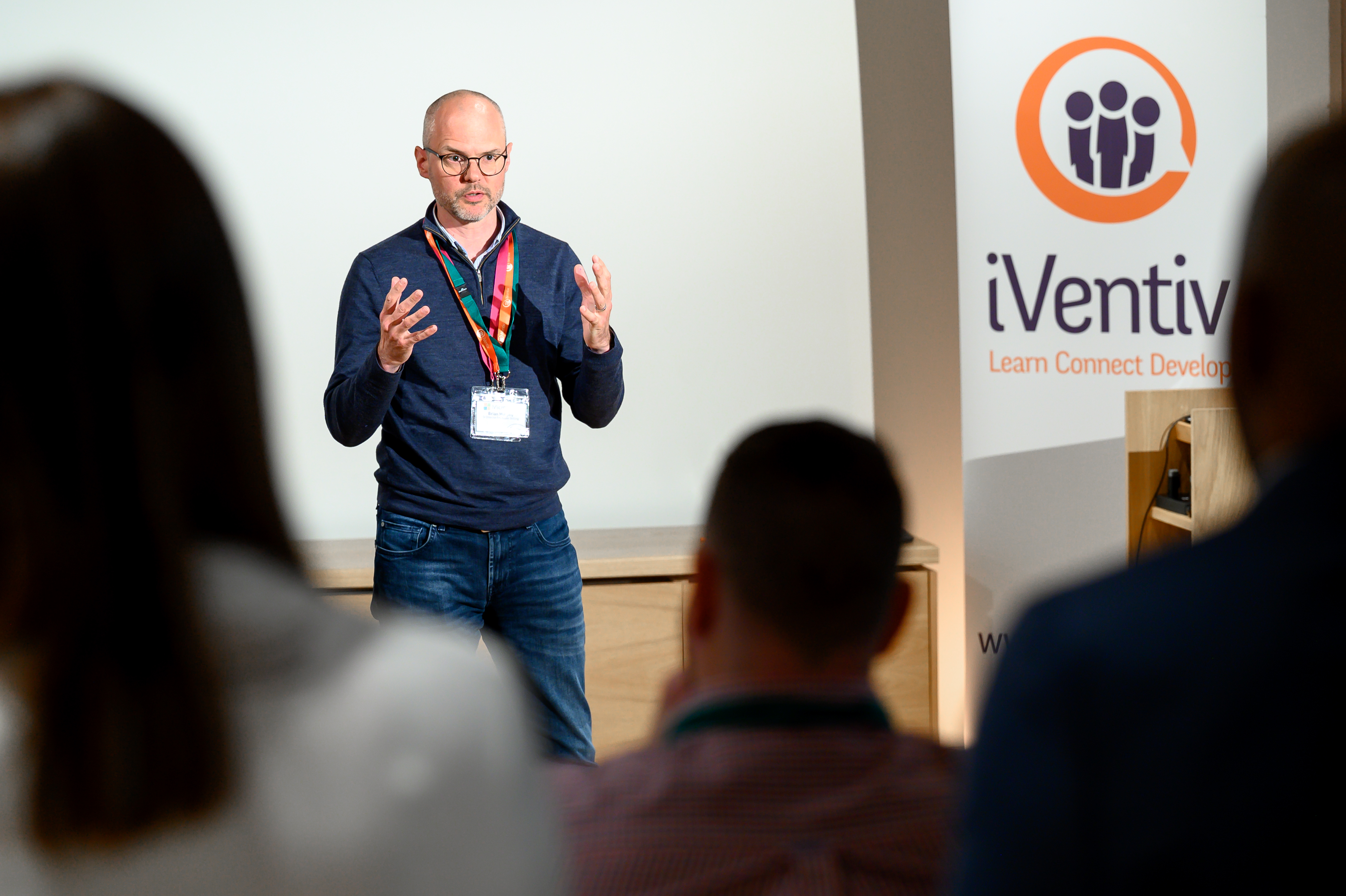 Brian Murphy speaking to the group at Learning Futures London in 2022